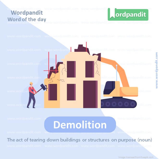 Demolition Picture Vocabulary