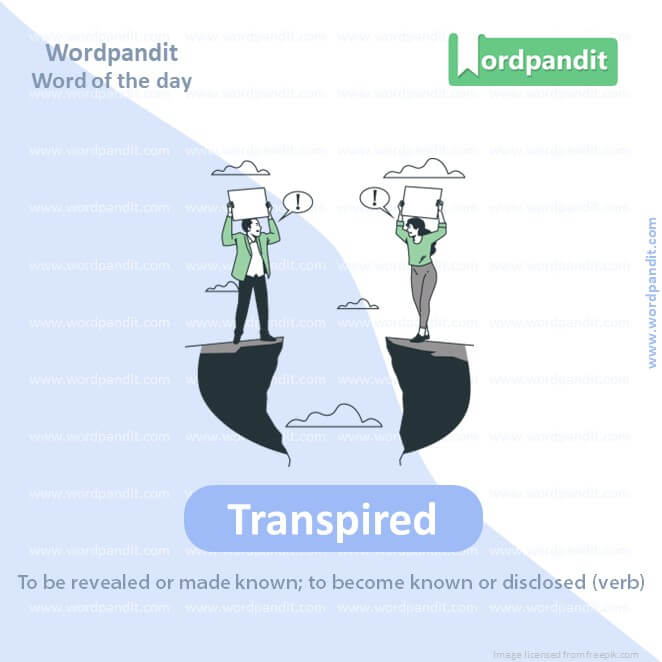 Transpired Picture Vocabulary