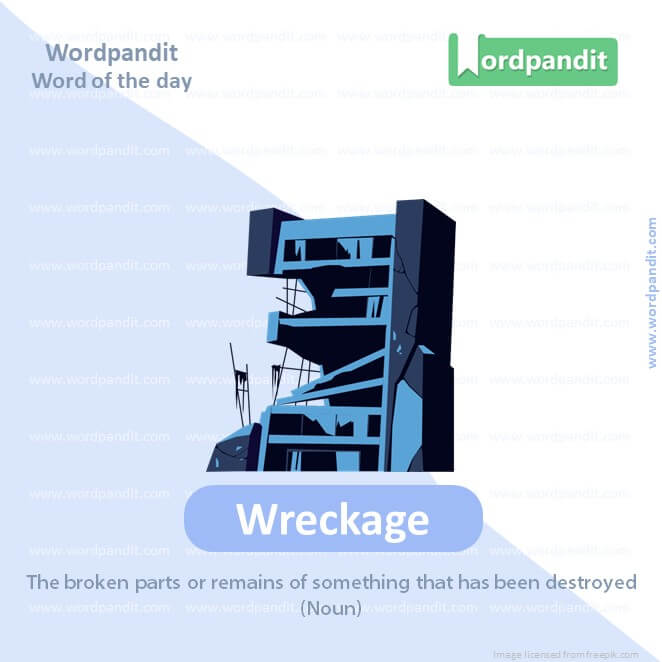 Wreckage Picture Vocabulary