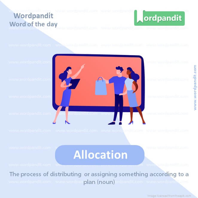 Allocation Picture Vocabulary