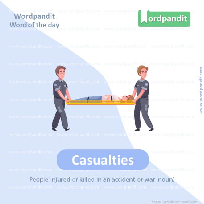 Casualties Picture Vocabulary