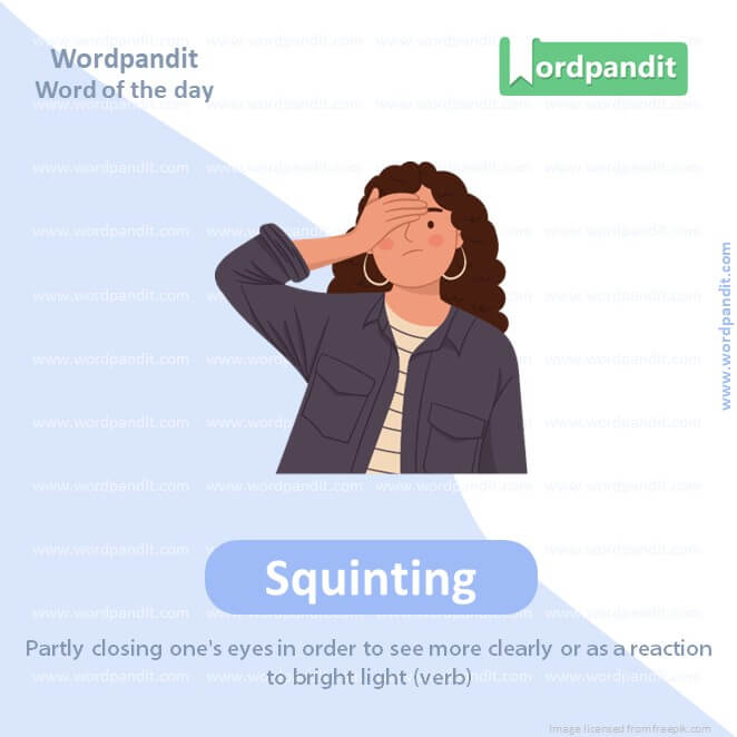 Squinting Picture Vocabulary