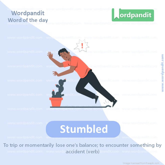 Stumbled Picture Vocabulary