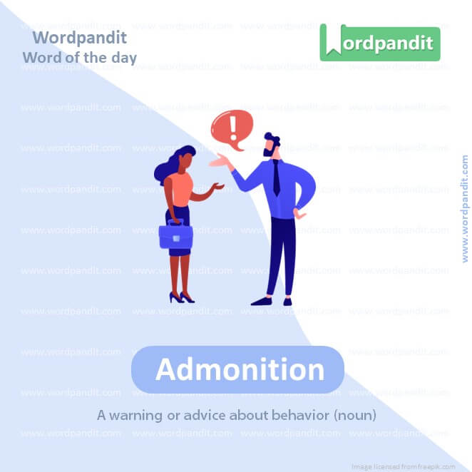 Admonition Picture Vocabulary