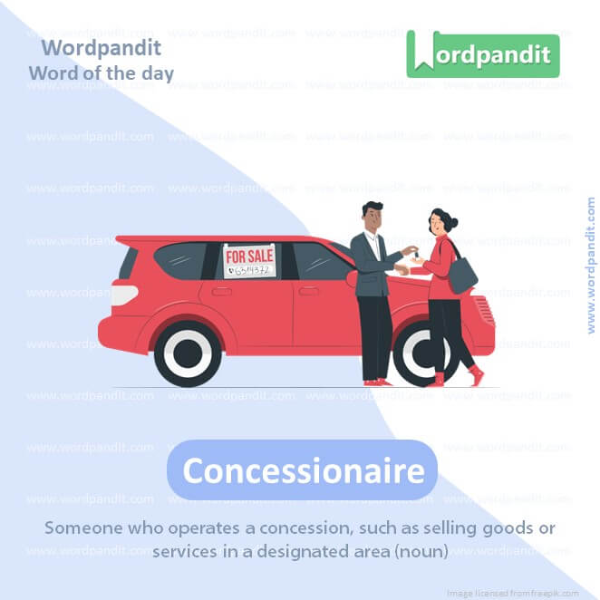 Concessionaire Picture Vocabulary