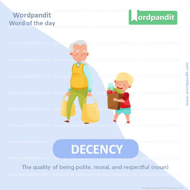 Decency Picture Vocabulary
