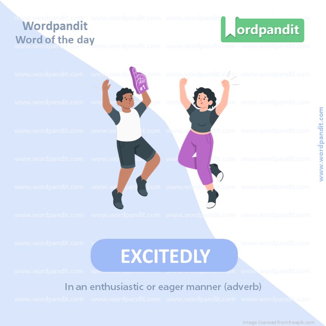 Excitedly Picture Vocabulary