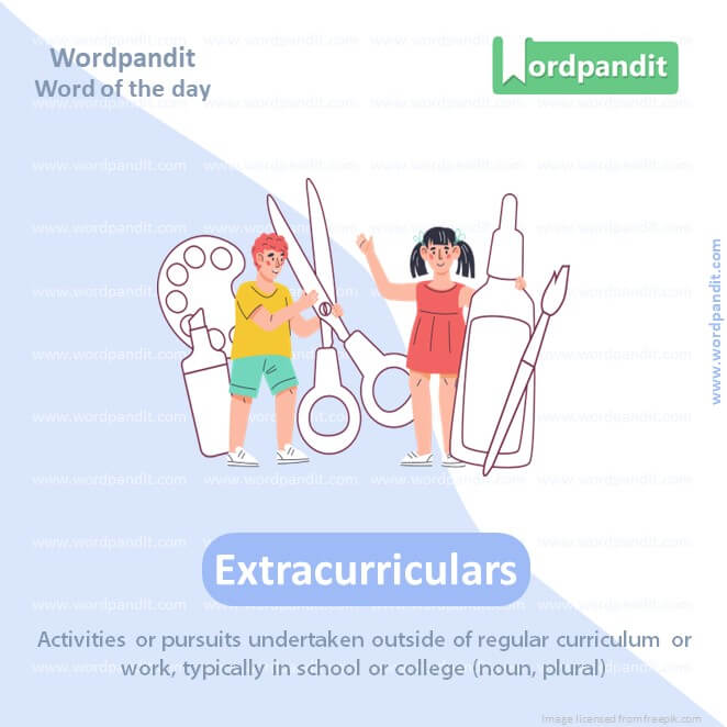 Extracurriculars Picture Vocabulary