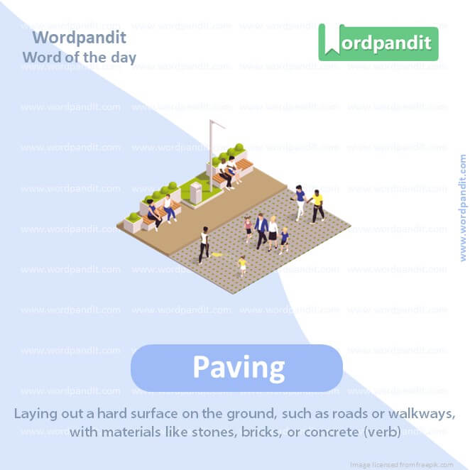 Paving Picture Vocabulary