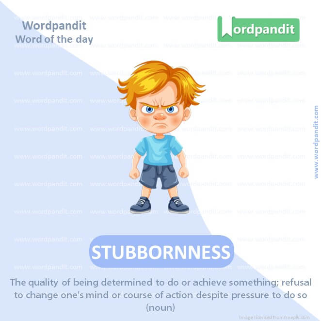 Stubbornness Picture Vocabulary