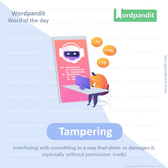 Tampering Picture Vocabulary