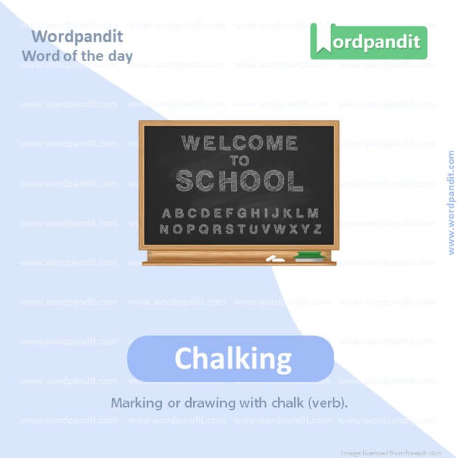 Chalking Picture Vocabulary