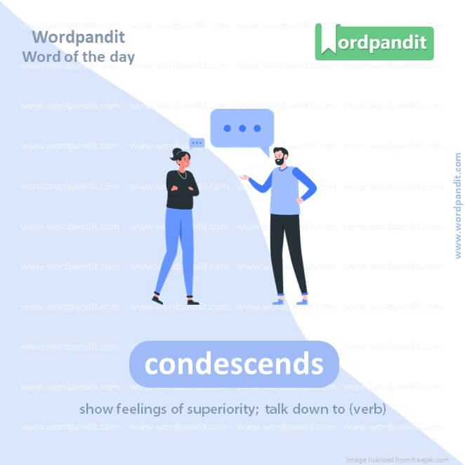 Condescends Picture Vocabulary