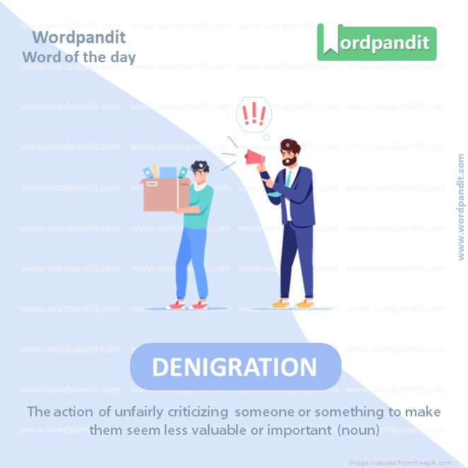 Denigration Picture Vocabulary