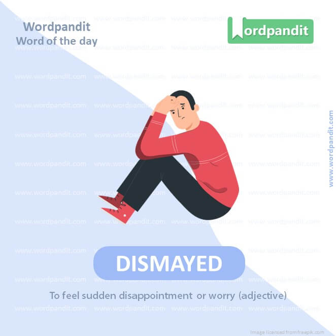 Dismayed Picture Vocabulary