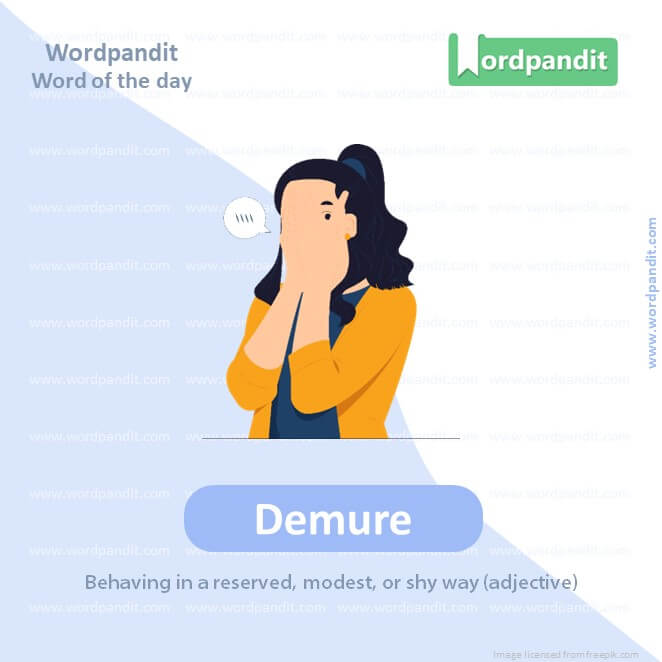 Demure Picture Vocabulary