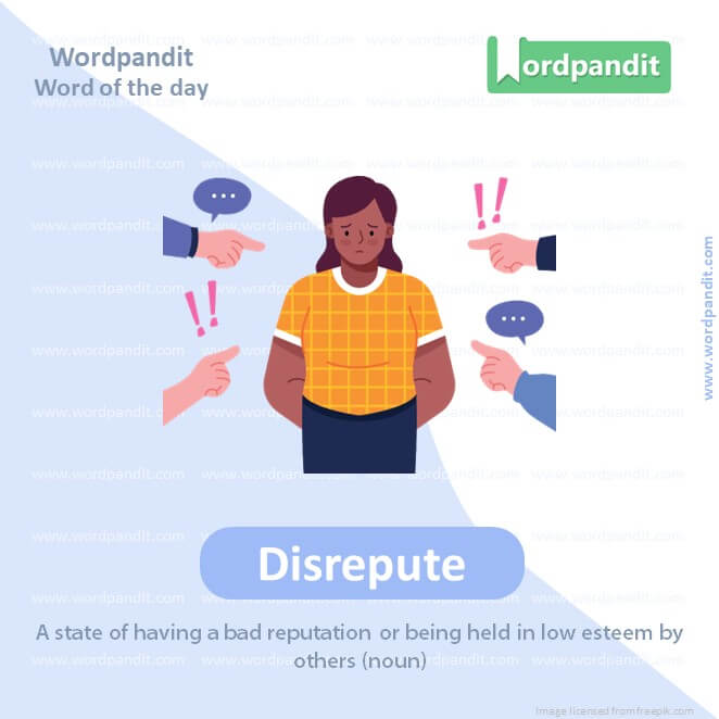 Disrepute Picture Vocabulary