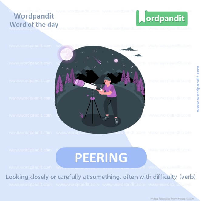 Peering Picture Vocabulary