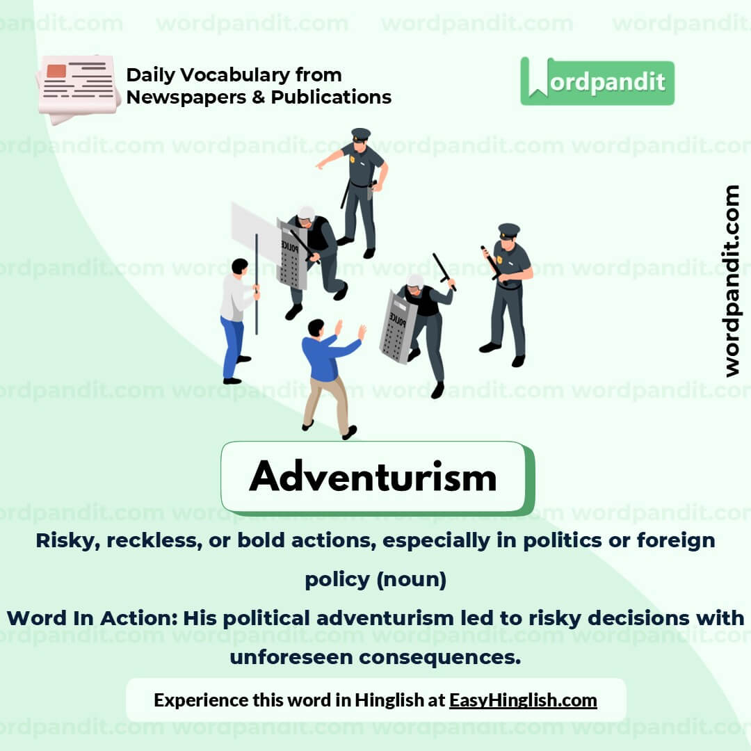 Adventurism Picture Vocabulary Adventurism Picture Vocabulary