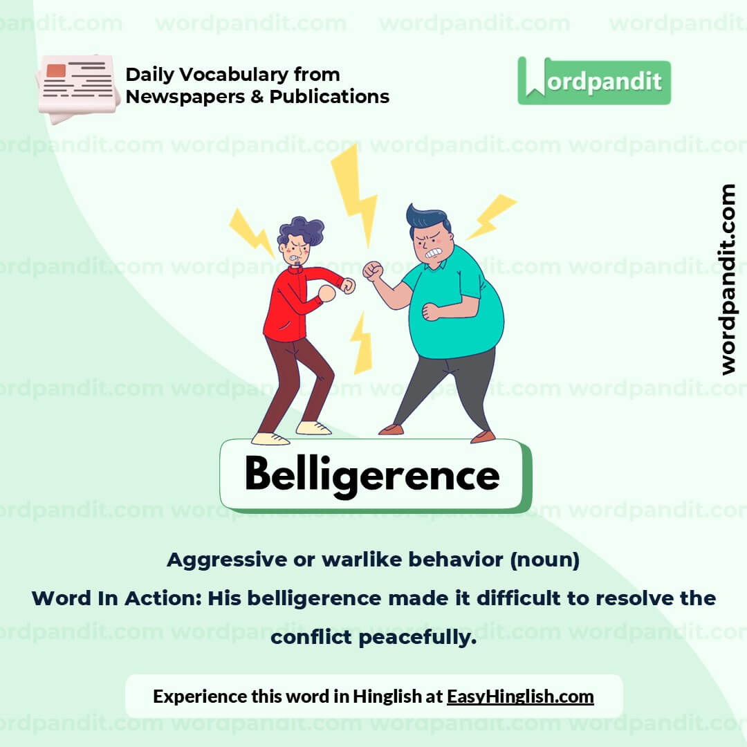 Belligerence Picture Vocabulary Belligerence Picture Vocabulary