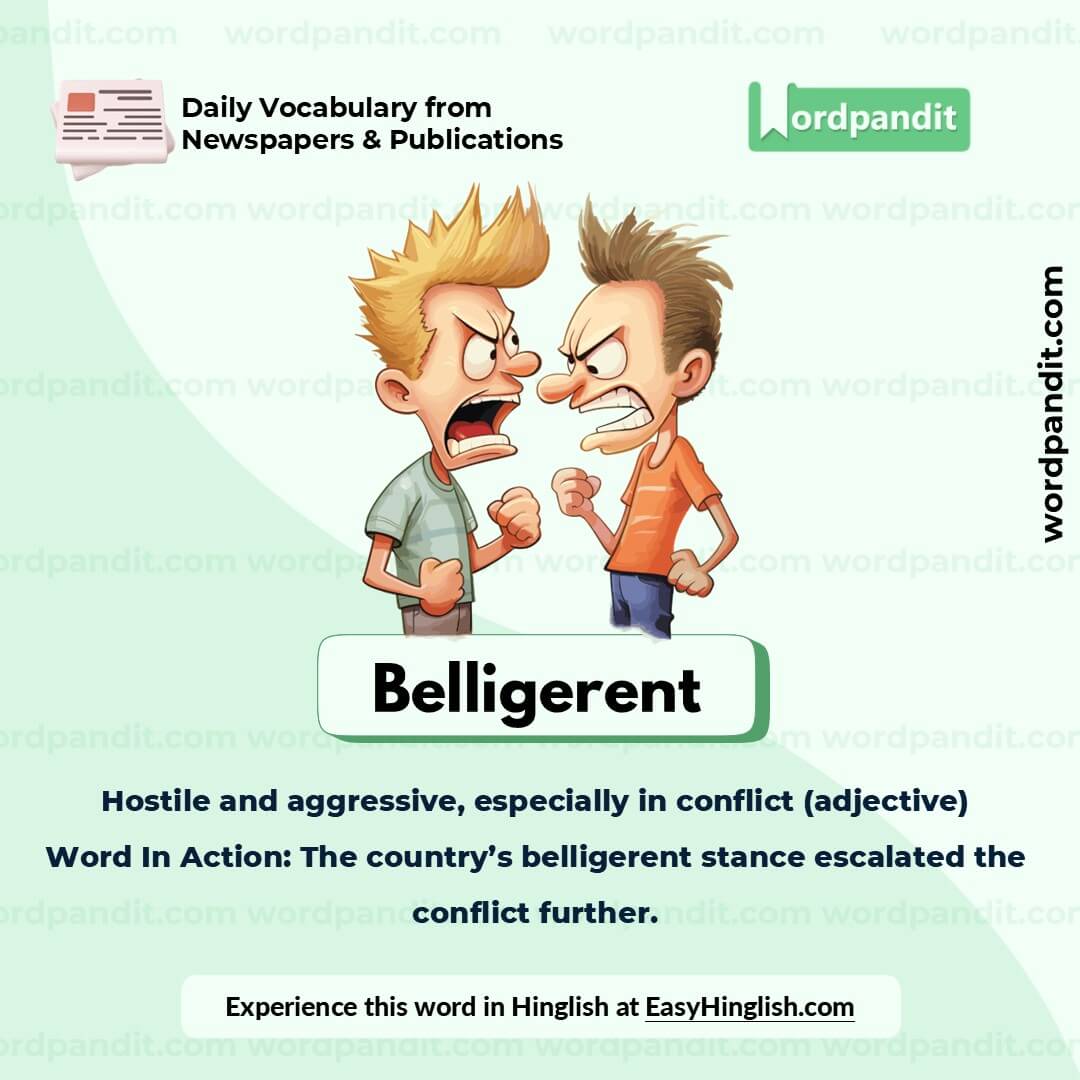 Belligerent Picture Vocabulary Belligerent Picture Vocabulary