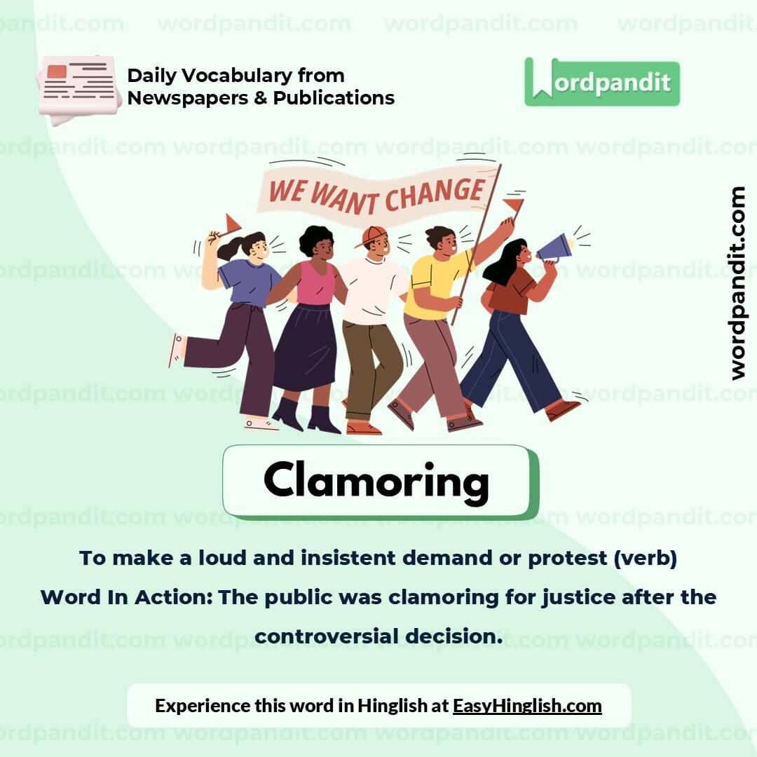 Clamoring Picture Vocabulary Clamoring Picture Vocabulary