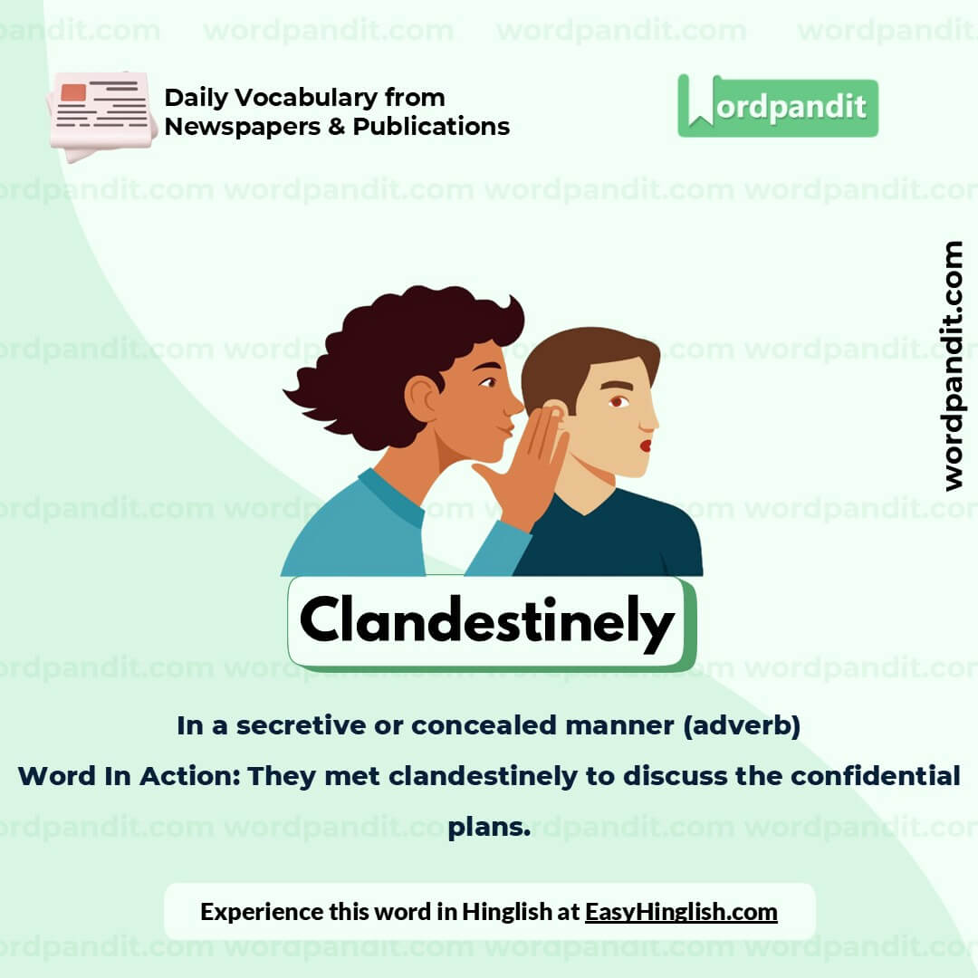 Clandestinely Picture Vocabulary Clandestinely Picture Vocabulary