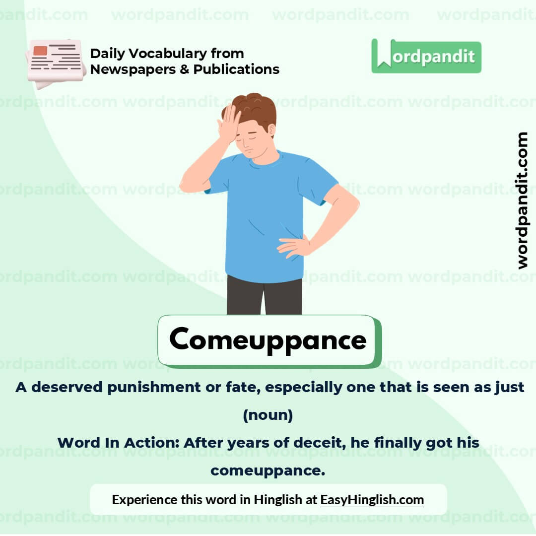 Comeuppance Picture Vocabulary Comeuppance Picture Vocabulary
