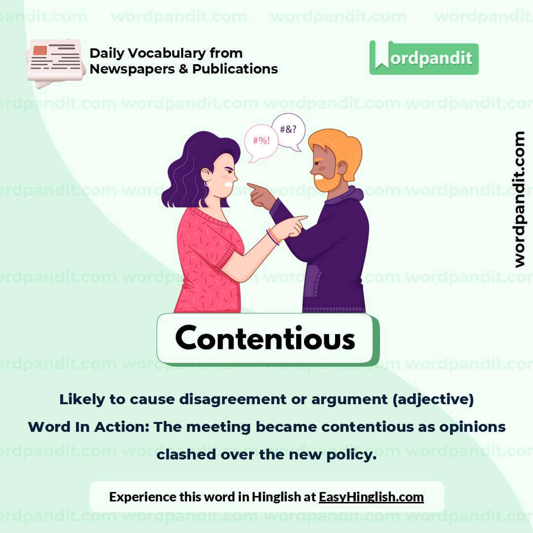 Contentious Picture Vocabulary Contentious Picture Vocabulary