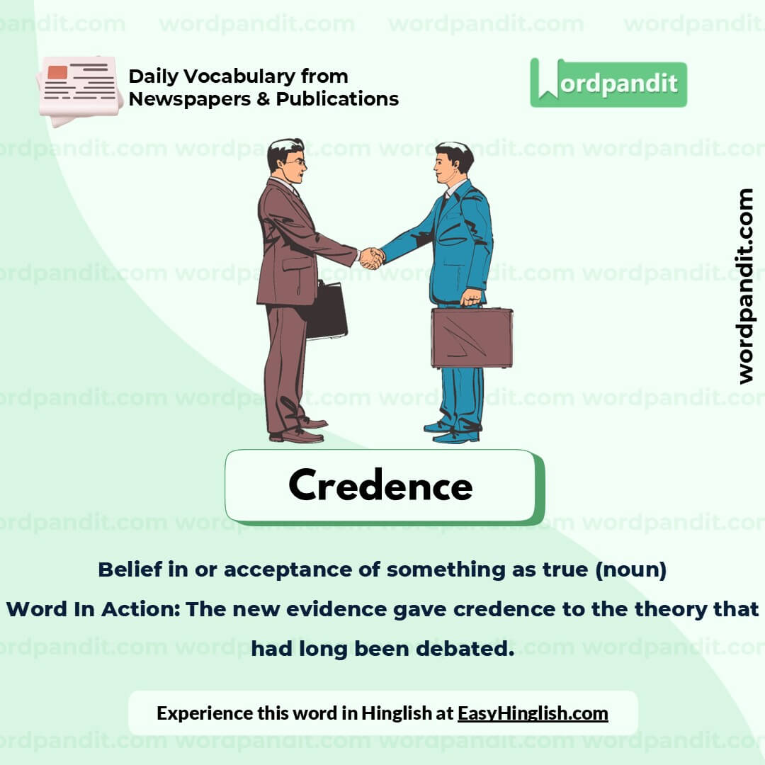 Credence Picture Vocabulary Credence Picture Vocabulary
