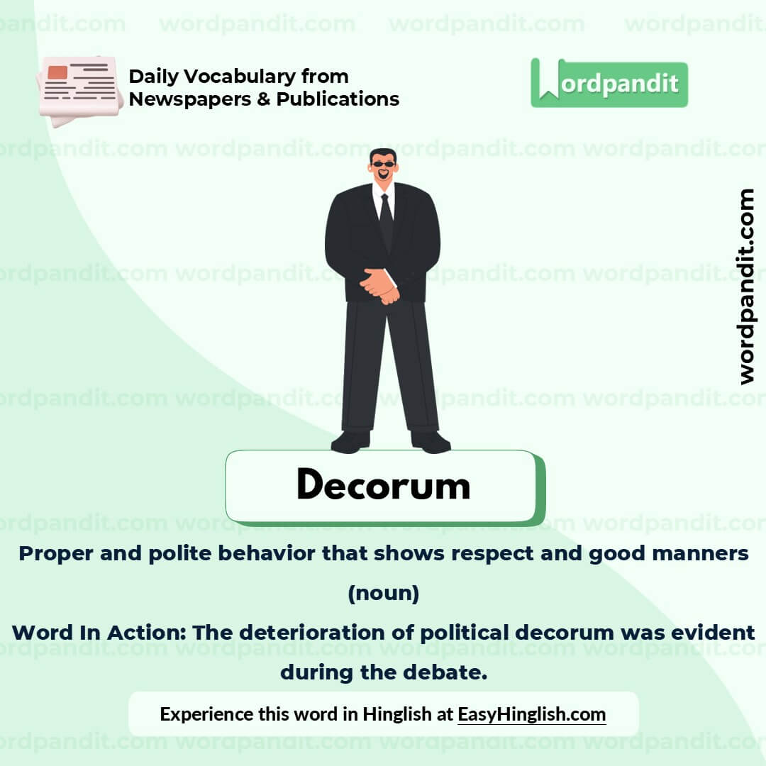 Decorum Picture Vocabulary Decorum Picture Vocabulary
