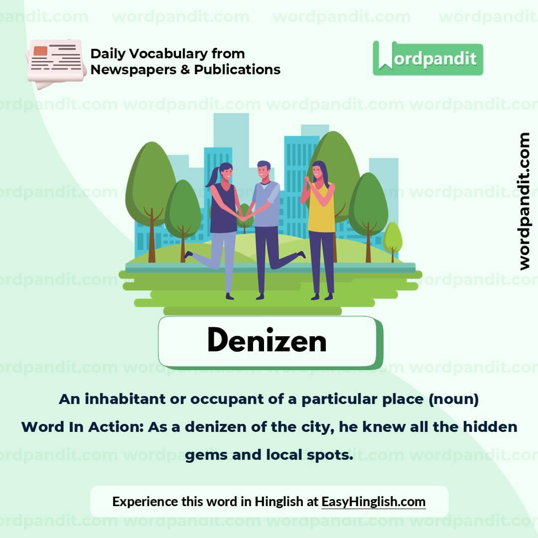 Denizen Picture Vocabulary Denizen Picture Vocabulary
