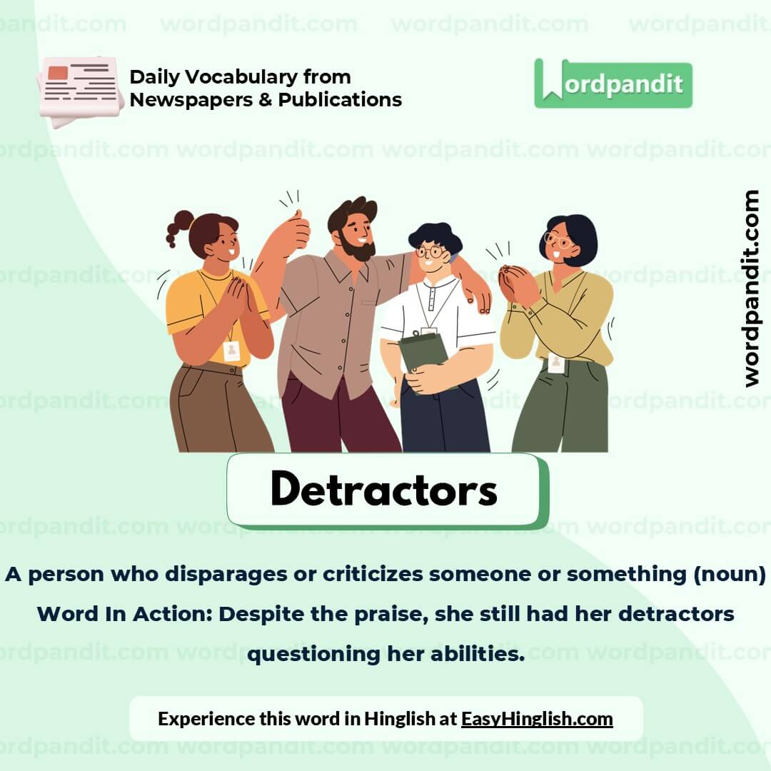 Detractors Picture Vocabulary Detractors Picture Vocabulary