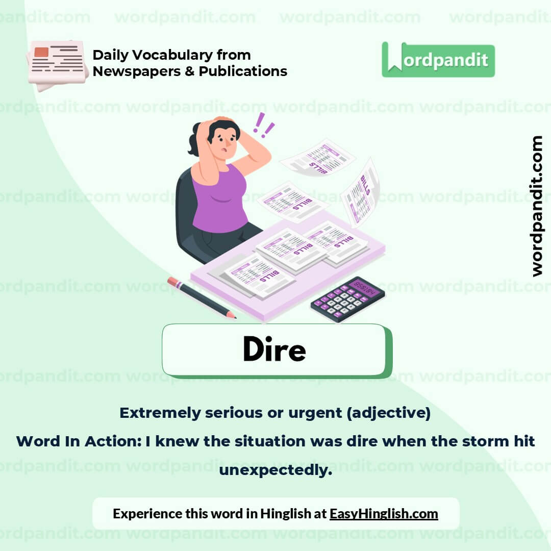 Dire Picture Vocabulary Dire Picture Vocabulary