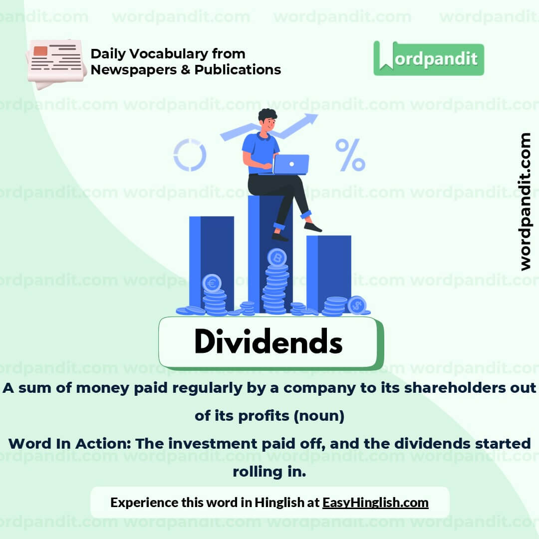 Dividends Picture Vocabulary