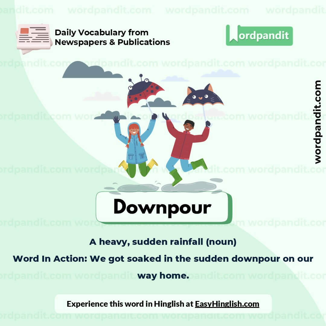 Downpour Picture Vocabulary Downpour Picture Vocabulary