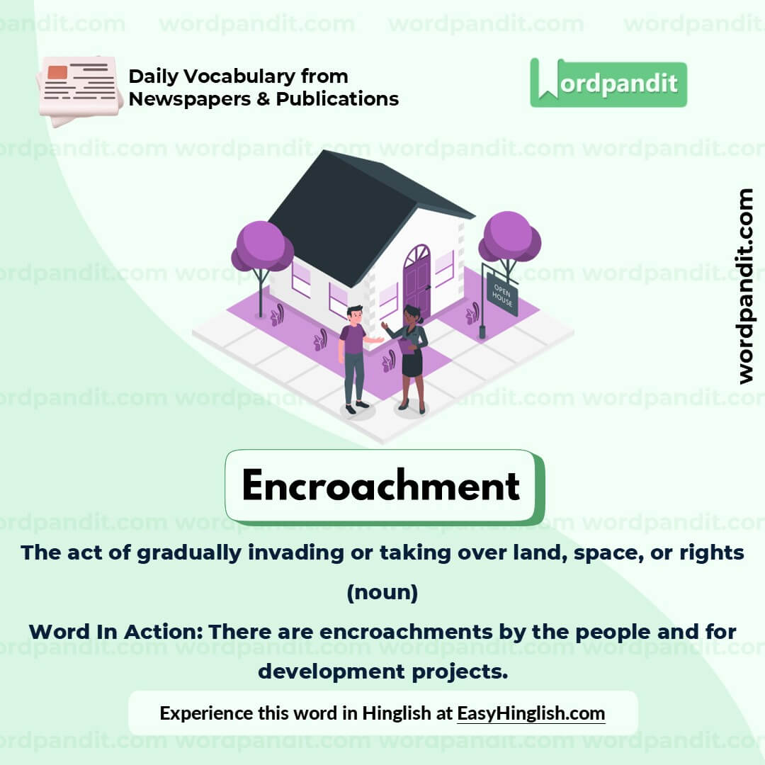Encroachment Picture Vocabulary Encroachment Picture Vocabulary