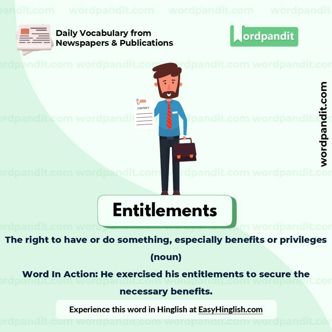 Entitlements Picture Vocabulary Entitlements Picture Vocabulary