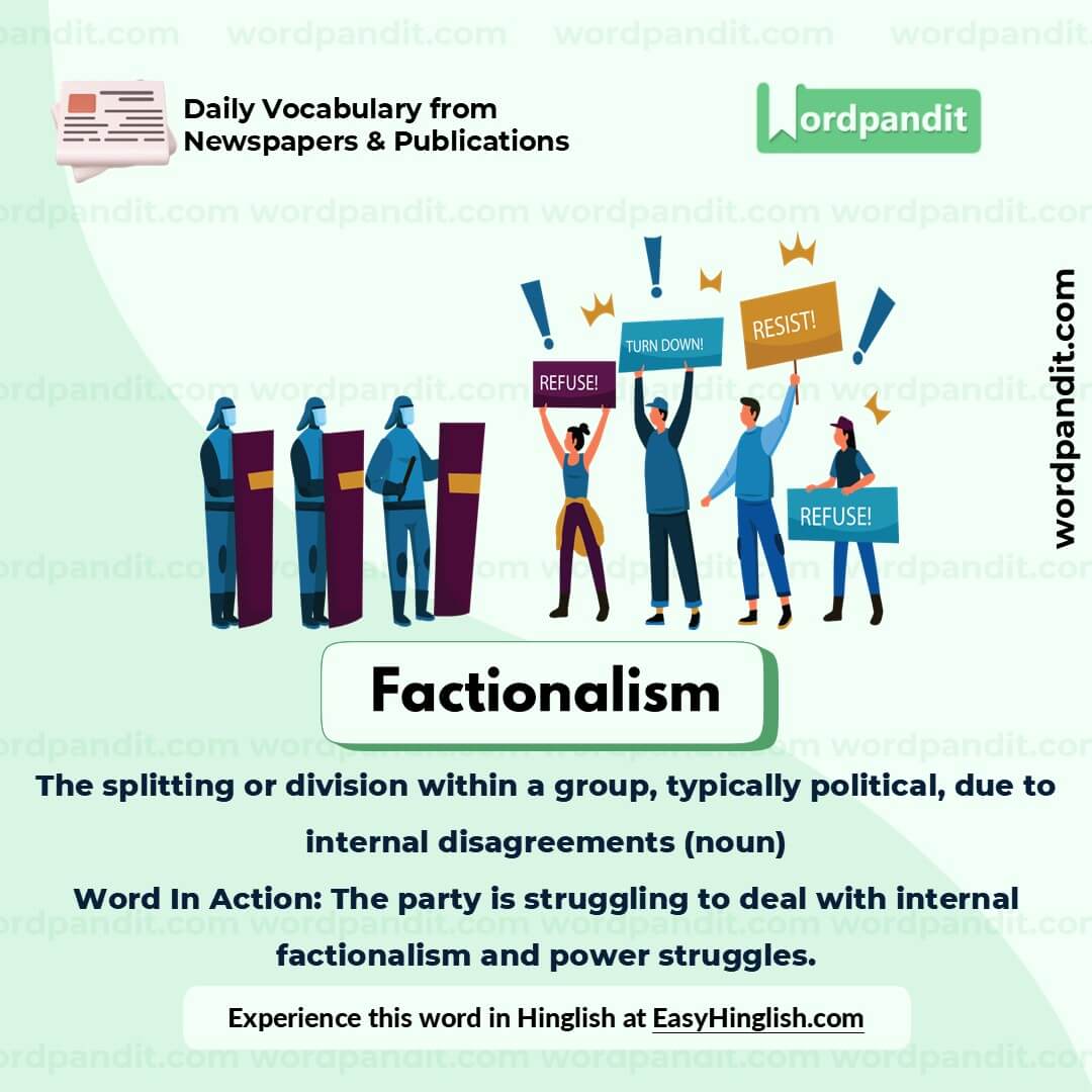 Factionalism Picture Vocabulary Factionalism Picture Vocabulary