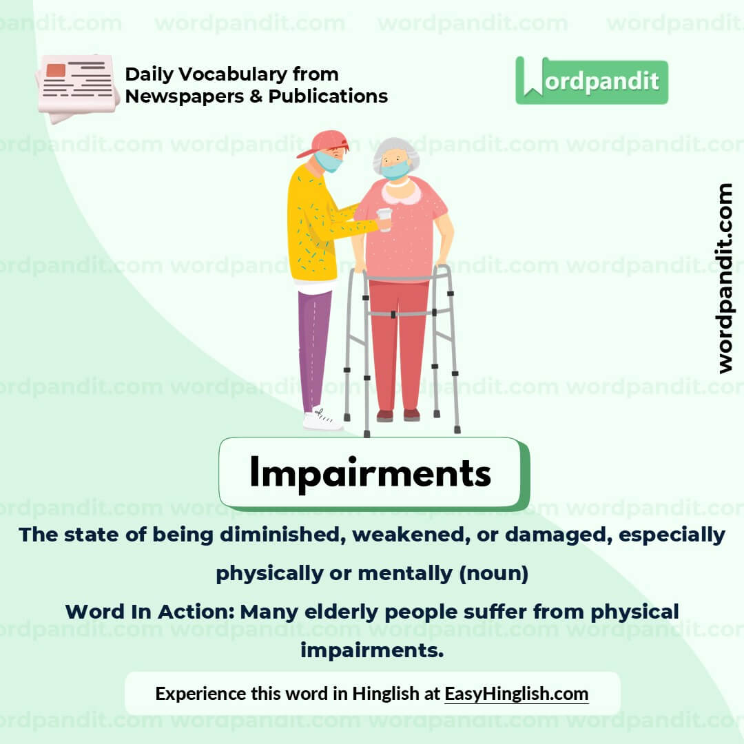 Impairments Picture Vocabulary Impairments Picture Vocabulary