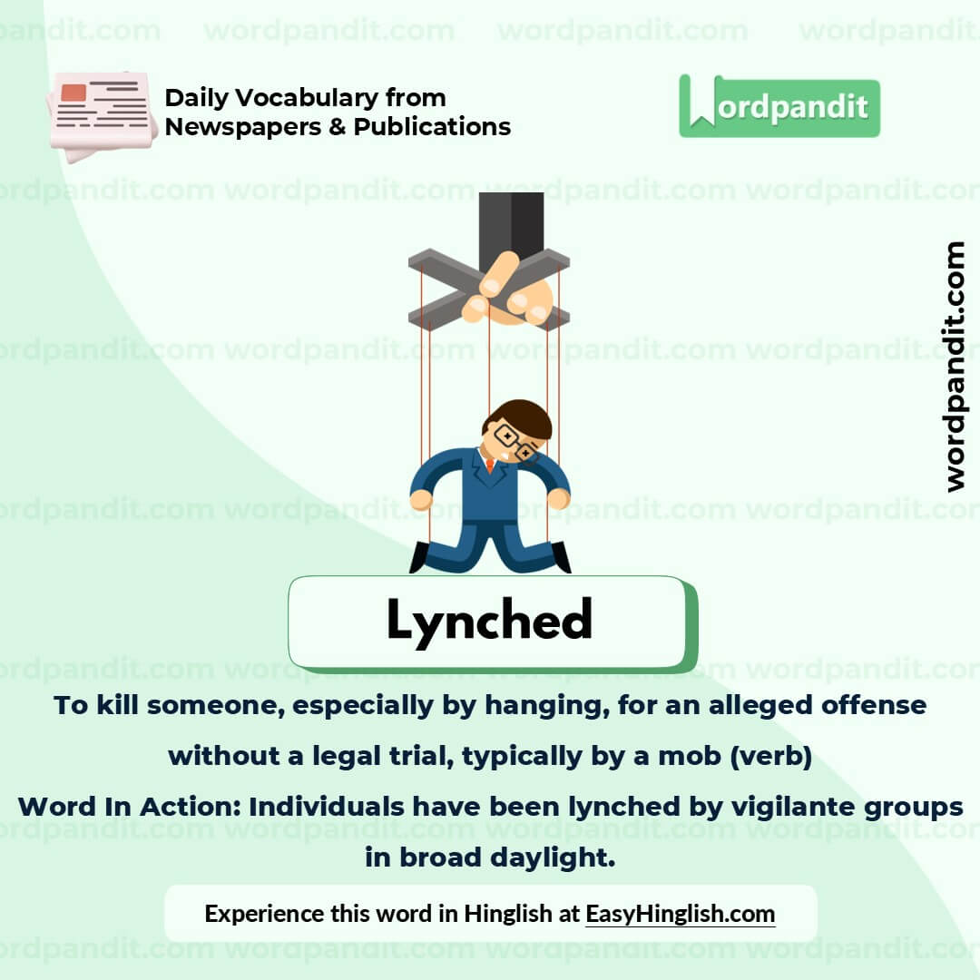 Lynched Picture Vocabulary Lynched Picture Vocabulary