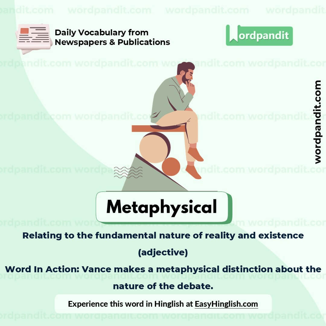 Metaphysical Picture Vocabulary Metaphysical Picture Vocabulary