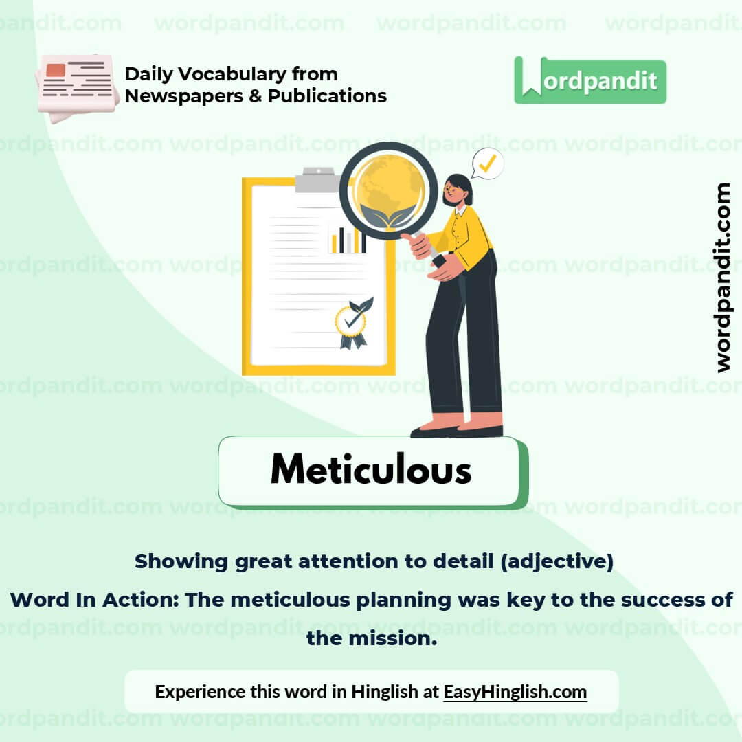 Meticulous Picture Vocabulary Meticulous Picture Vocabulary
