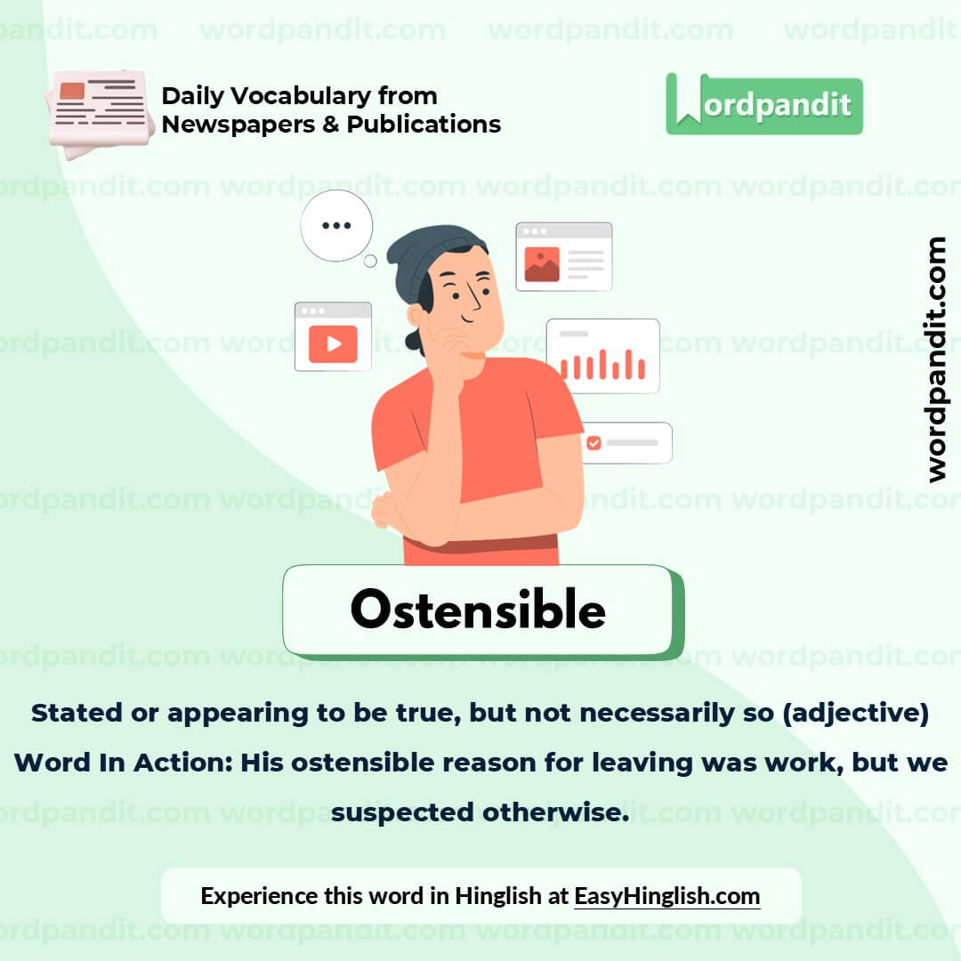 Ostensible Picture Vocabulary Ostensible Picture Vocabulary