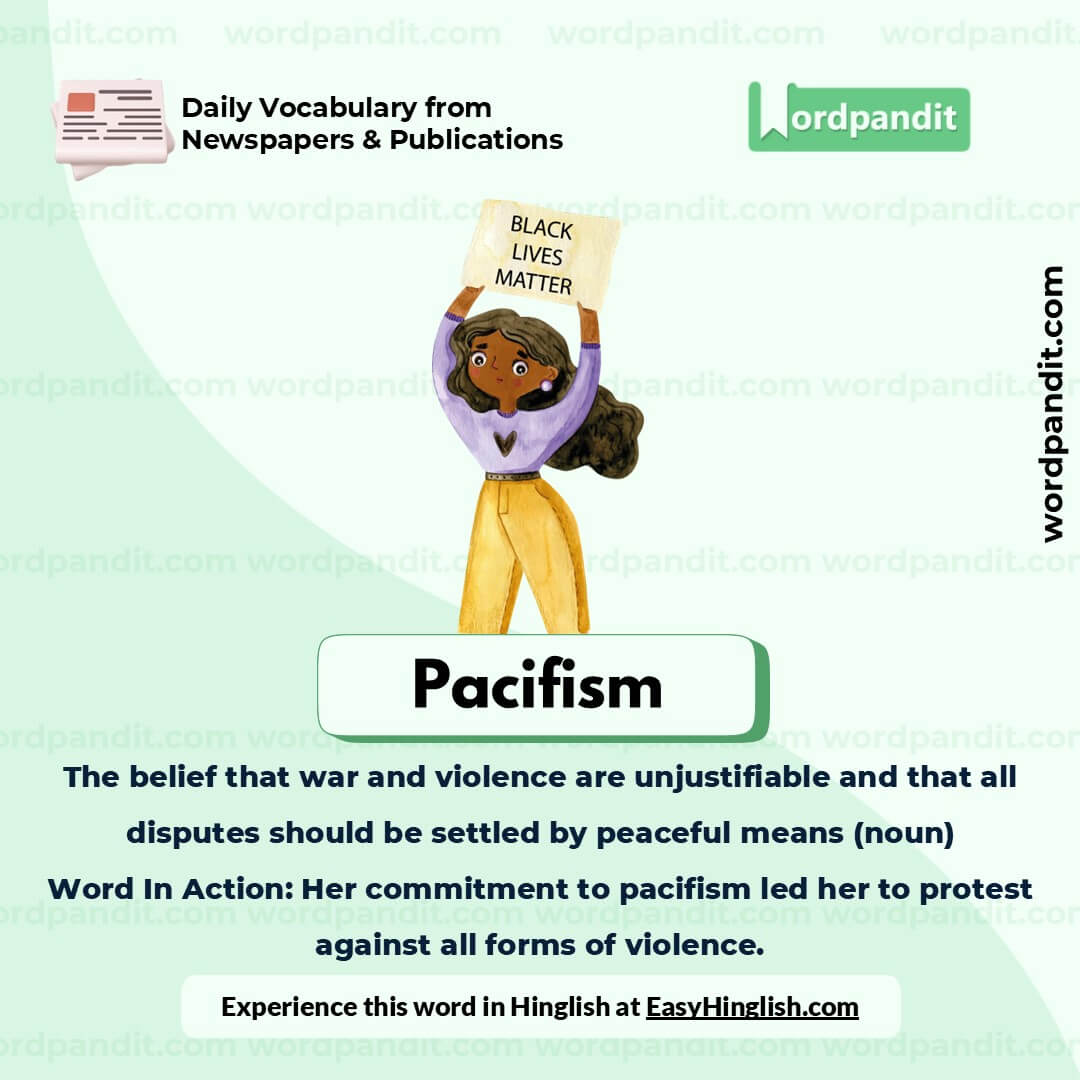 Pacifism Picture Vocabulary Pacifism Picture Vocabulary