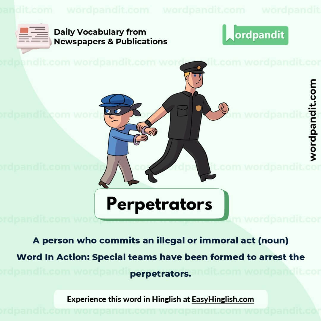 Perpetrators Picture Vocabulary Perpetrators Picture Vocabulary