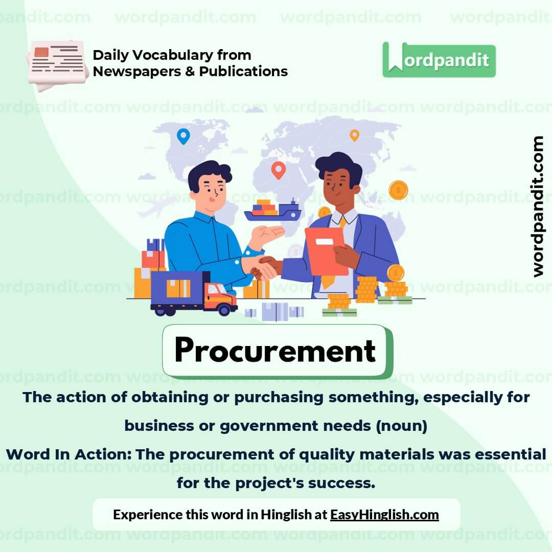 Procurement Picture Vocabulary Procurement Picture Vocabulary