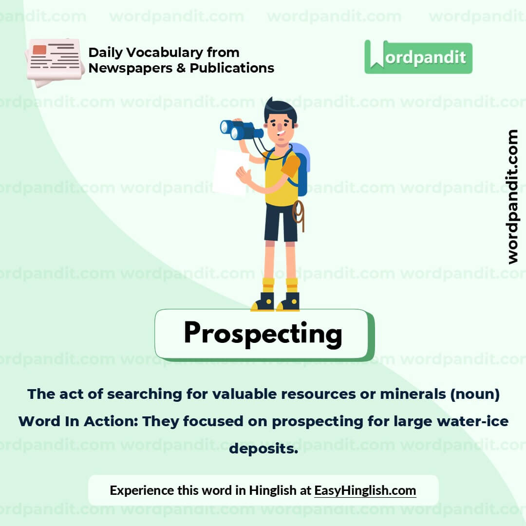 Prospecting Picture Vocabulary Prospecting Picture Vocabulary
