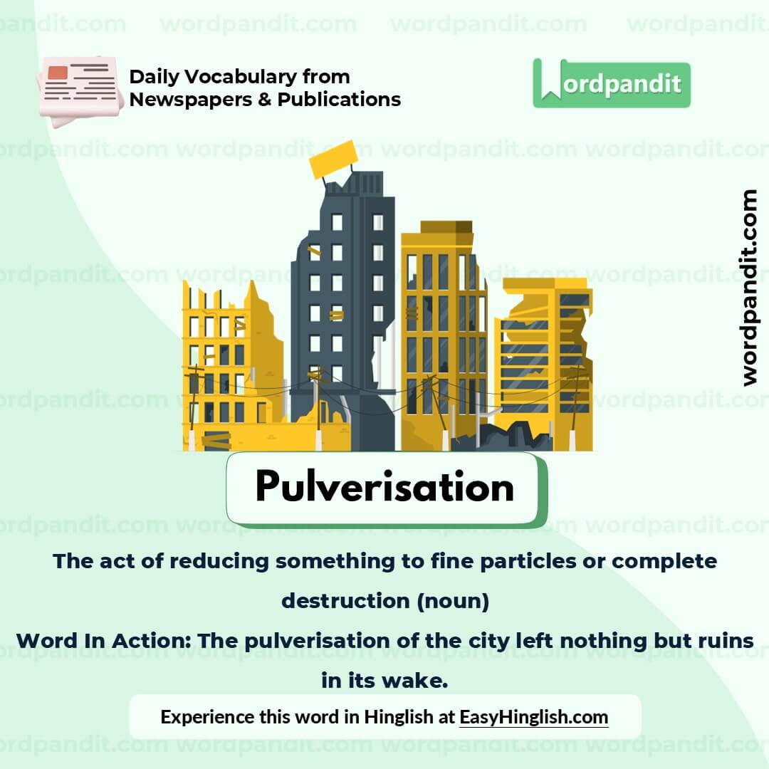 Pulverisation Picture Vocabulary Pulverisation Picture Vocabulary