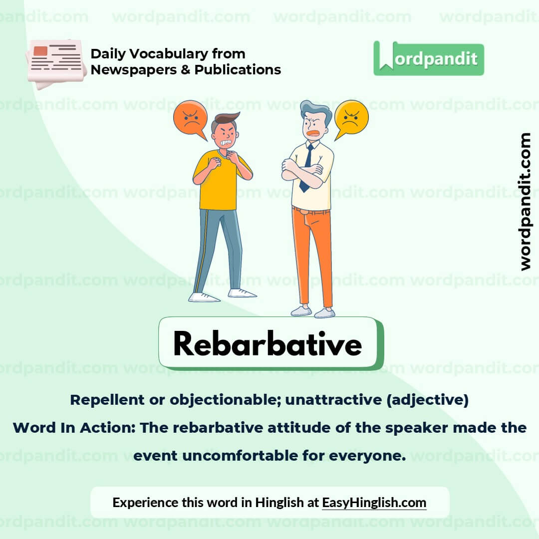 Rebarbative Picture Vocabulary Rebarbative Picture Vocabulary